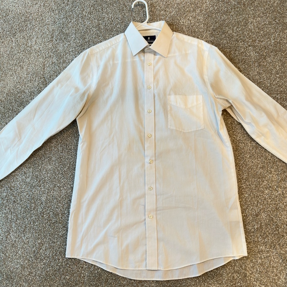 Stafford Men's White Dress Shirt